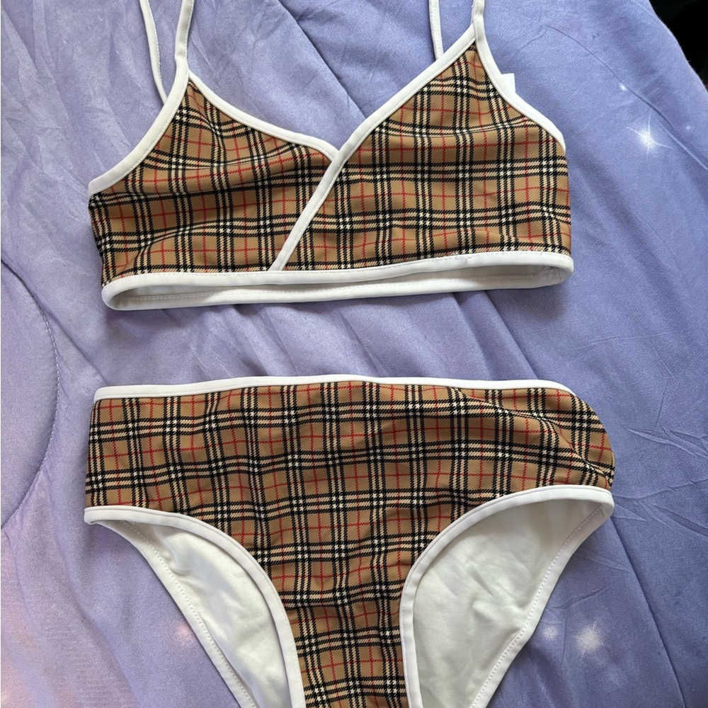 Burberry Kids Vintage Check bikini